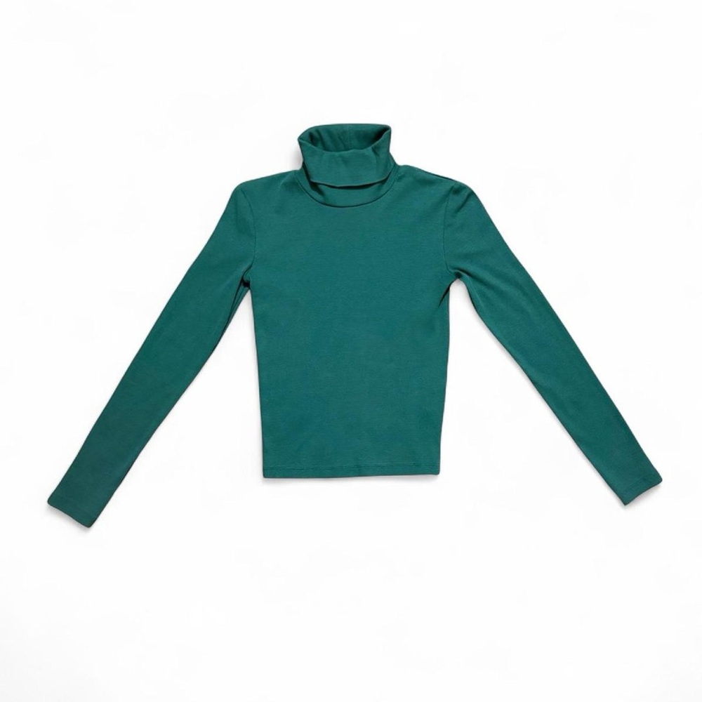 Zara Emerald Turtleneck Top, Women’s Size M